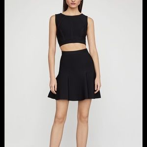 A line black miniskirt